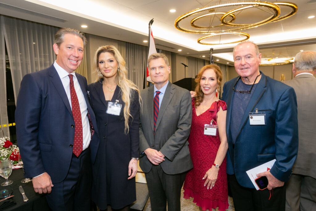 David Braun, Ana Braun, Chief Justice Muniz, Diana Santa Maria and Brian Sidella associated with the Society